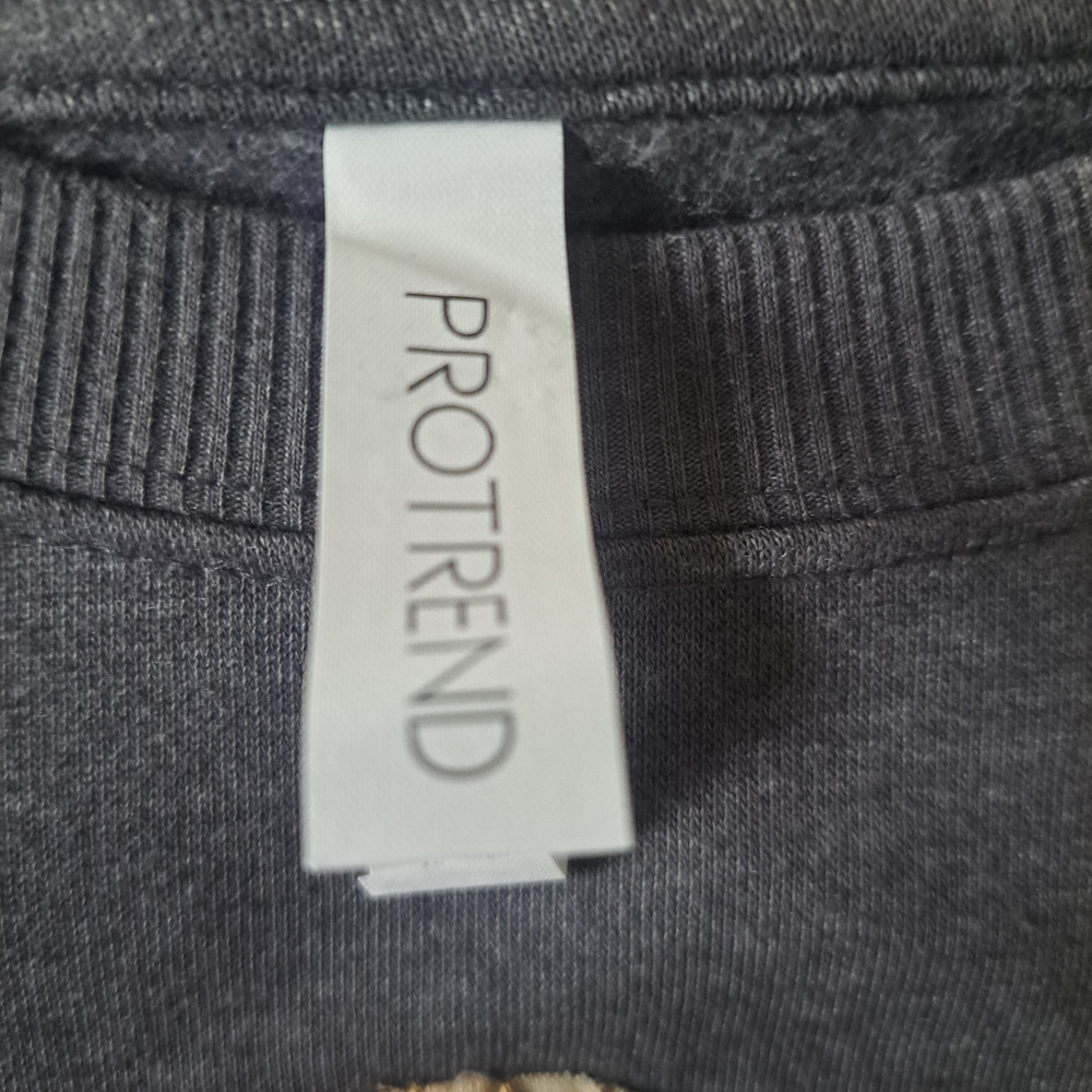 Protrend Hand-Stitched Patchwork Ghost Sweatshirt… - image 2